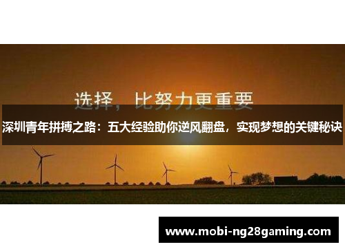 深圳青年拼搏之路：五大经验助你逆风翻盘，实现梦想的关键秘诀